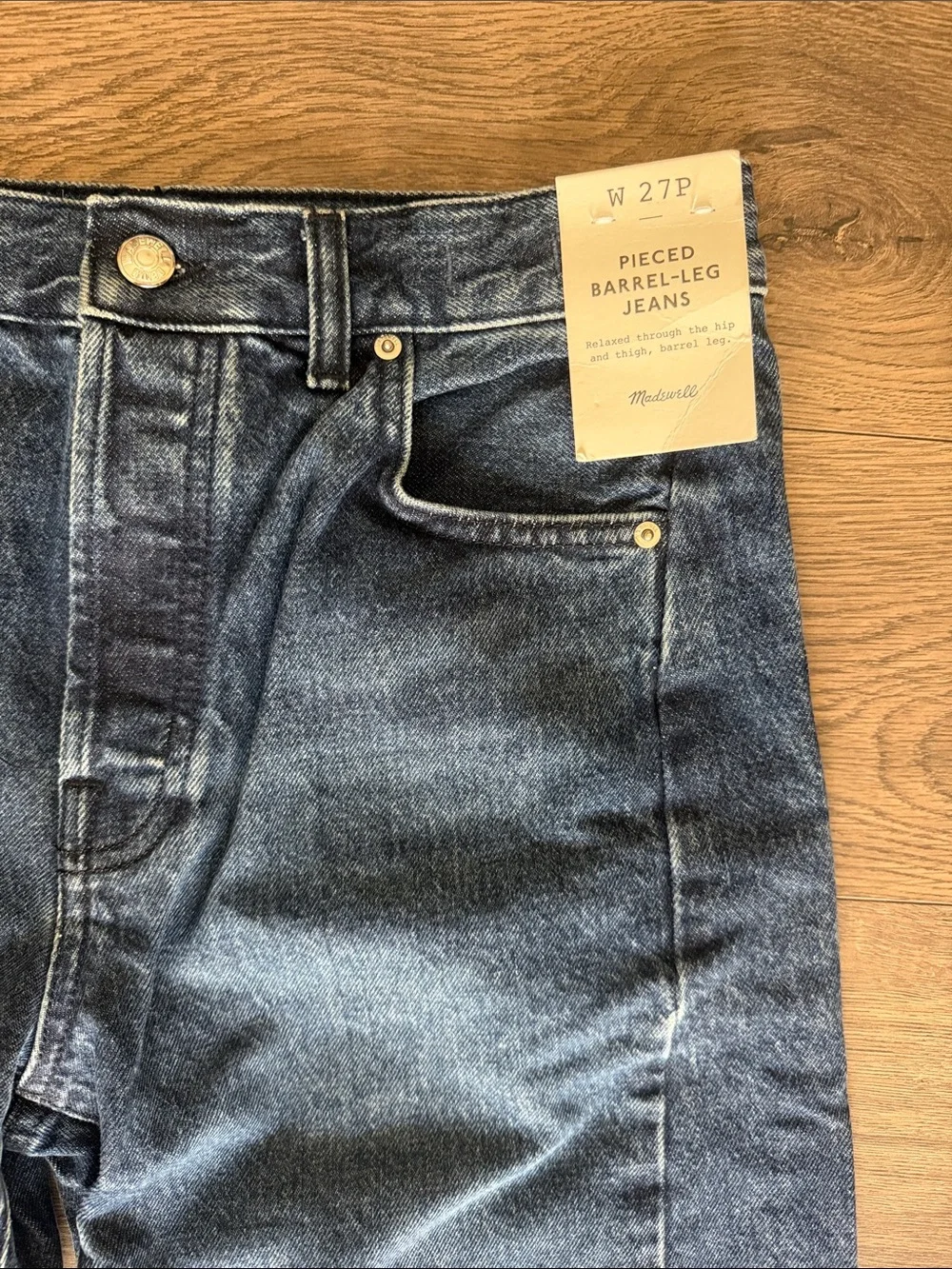 Madewell Women’s Pierced Barrel Leg Jeans